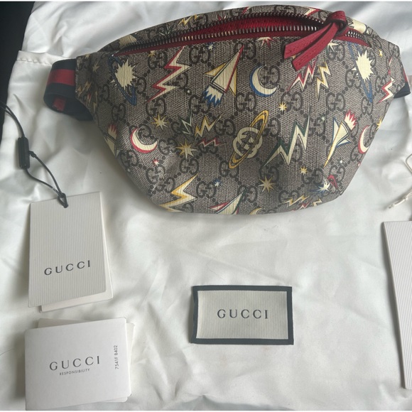 NWT Gucci GG Space Print Belt Bag - Picture 7 of 7
